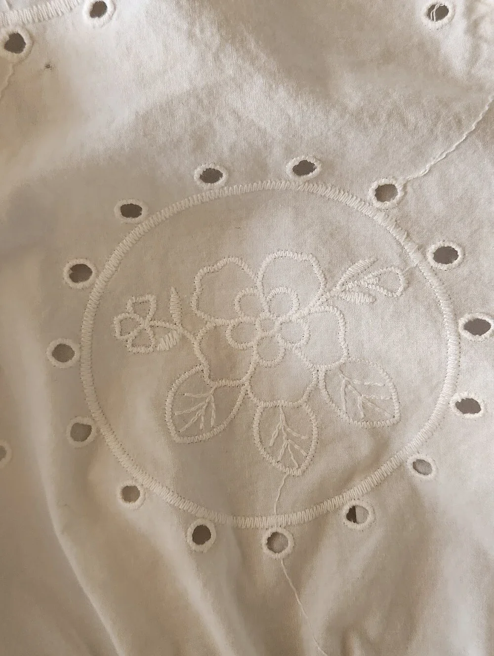 Zara white eyelet